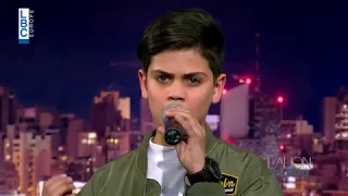 حمزة لبيض وجورج العاصي في لهون وبس   على بابي واقف قمرين دندنها