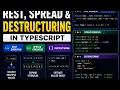 TypeScript Bangla Tutorial Rest Operator Spread Operator Destructuring