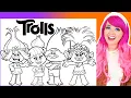 Coloring Trolls Poppy Branch Val Trollstopia Coloring Pages Prismacolor Markers