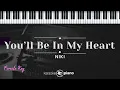 You'll Be In My Heart - NIKI (KARAOKE PIANO - FEMALE KEY)
