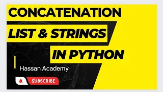 String Concatenation Concatenation in Python Python Tutorials for Beginners Lecture 06