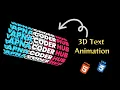 3D Text Animation using Html Css With source code