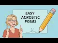 Acrostic Poems - A Fun Way to Learn Poetry