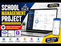 School Managment Mini Project PHP MySql Bootstrap Responsive page For Admin Panel UI