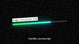 Creative Page Scroll Progress Indicator with Mouse Follow using CSS Javascript