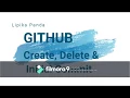 GitHub - Repository Create Delete and Initial Commit