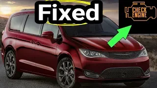 Check engine light on Chrysler Pacifica Dodge Jeep P00FD P06E9 U0432 P1D73