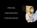 Lagu 9-Hour-Long Binaural Lullaby for Deep Sleep | Visual ASMR | Vintage Hair Dryer Sound 305