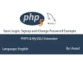 PHP MySQL Signup Login Example Part