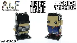 Lego Justice League Brickheadz 41610 Tactical Batman &amp; Superman - Lego Speed Build Review