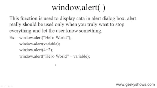 alert Function in JavaScript Hindi
