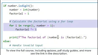 Beginner Python Project Factorials For Loops Input Validation Intro to Python