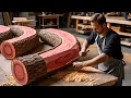 Lagu Let's See: Creative Ideas for Making Furniture from Discarded Wood Pieces Combined with Redwood Logs