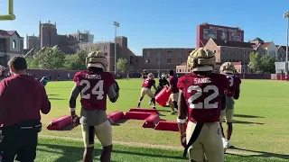 See FSU football s offense go through drills at spring practice