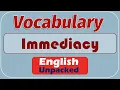 Immediacy