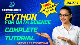 Python for Data Science Course Masterclass Series - Part 1 Python SUBSET FREE Tutorial