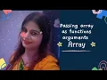 passing array as function arguments C