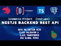 Nestjs backend rest api - Ecommerce project Data validation with class validator transformer