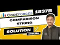 Comparison String Codeforces 1837B Solution Educational Codeforces Round 149 Rated for Div 2