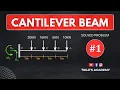 CANTILEVER BEAM SOLVED PROBLEM 1 SIMPLY SUPPORTED BEAM ENGINEERING MECHANICS TIKLESACADEMY