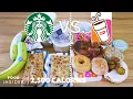 Starbucks Breakfast vs Dunkin Donuts Breakfast 2 500 Calories