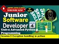 L-4 JSD U2 S-5 Exception Handling in Python Part-2