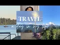 Edmonds Washington-Waiting on ferry to dock on the Puget Sound-Travel Vlog