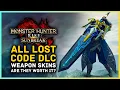 Is the Monster Hunter Rise Sunbreak Paid DLC a slippery slope All Lost Code Weapon Skins