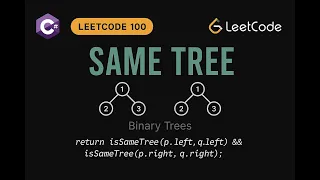 LeetCode 100 Same Tree C Solution Recursive Iterative Approaches