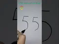 Draw dolphin with number 5 kids drawing