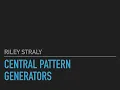 Central Pattern Generators