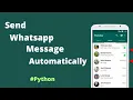 How to send Whatsapp message automatically using python