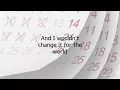 Life Changes by Thomas Rhett (Lyrics)