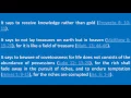 Heavenly and Earthly Riches (Biblical)