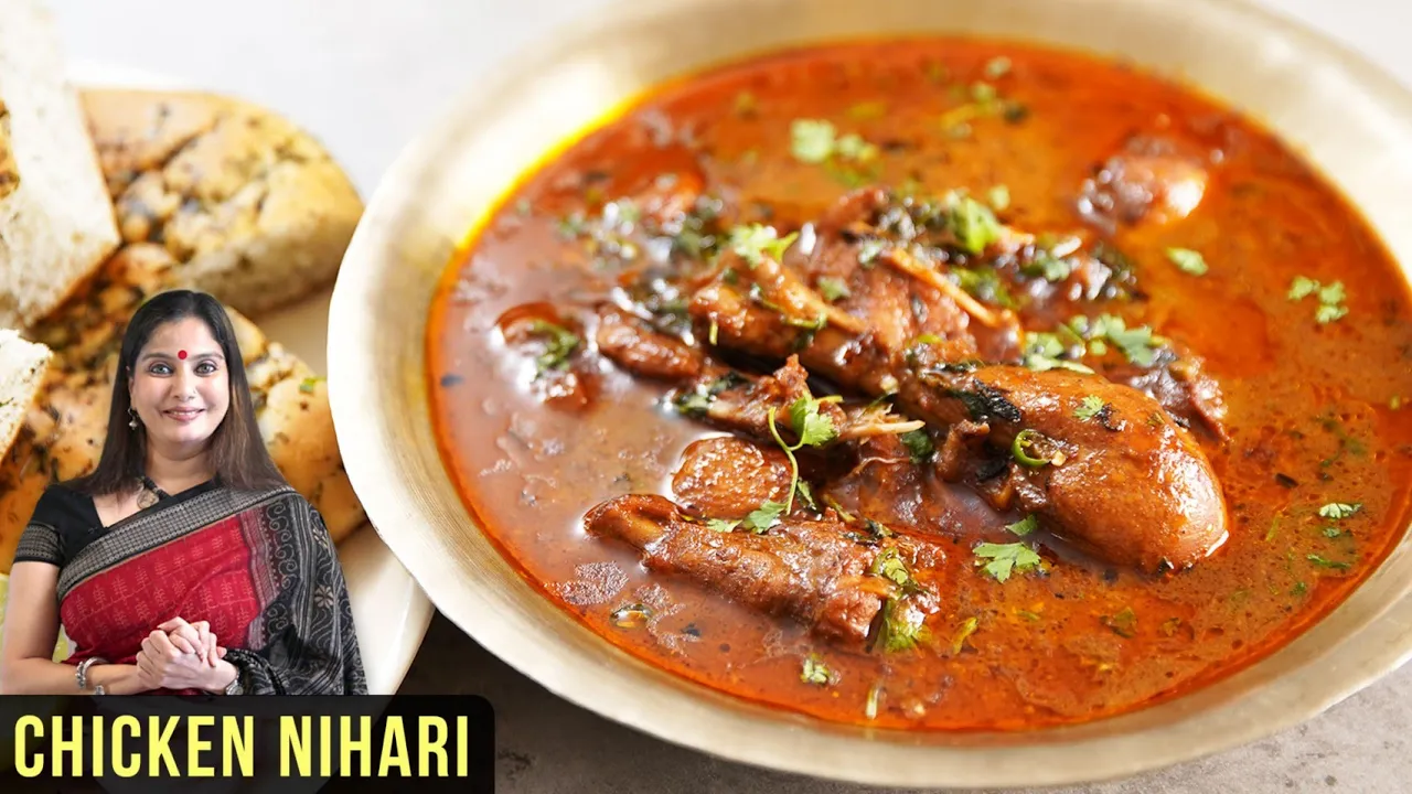 Chicken Nihari Recipe   How To Make Chicken Nihari   Murgh Nihari   Nihari Recipe By Smita Deo