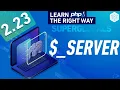 PHP Superglobals - Basic Routing Using The Server Info