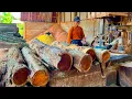 Download Lagu SAWMILL OPERATOR'S ACTIONS AND SKILLS QUICKLY SAWING JACKFRUIT WOOD FOR BLOCK MATERIAL