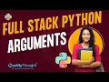 Control Flow Arguments Python Tutorial for Beginners Quality Thought