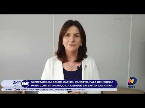 Secretária da Saúde, Carmen Zanotto, fala de medidas para conter avanço da dengue em Santa Catarina