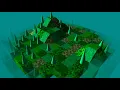 land scene in all directional grid that wraps around - threejs examples