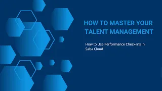 How to Use Performance Check-ins in Saba Cloud