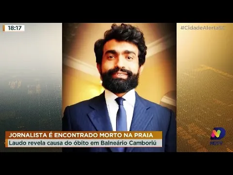 Jornalista é encontrado morto na praia em Balneário Camboriú