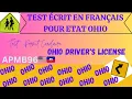 OHIO Driving license written test in French don t pass without watching this for a license