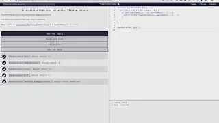 Intermediate Algorithm Scripting Missing letters