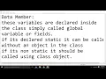 33 Data Members in Java