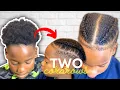 How to cornrow two braids on short hair dutch braid man bun