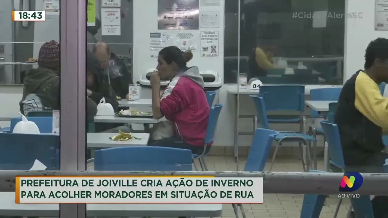 Prefeitura de Joinville cria ação para acolher moradores em situação de rua
