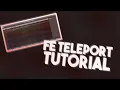 ROBLOX Tutorial Teleport Script