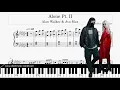 Download Lagu Alan Walker \u0026 Ava Max - Alone, Pt. II (Sheets Piano score Alan Walker Tutorial Alone, Pt. II)