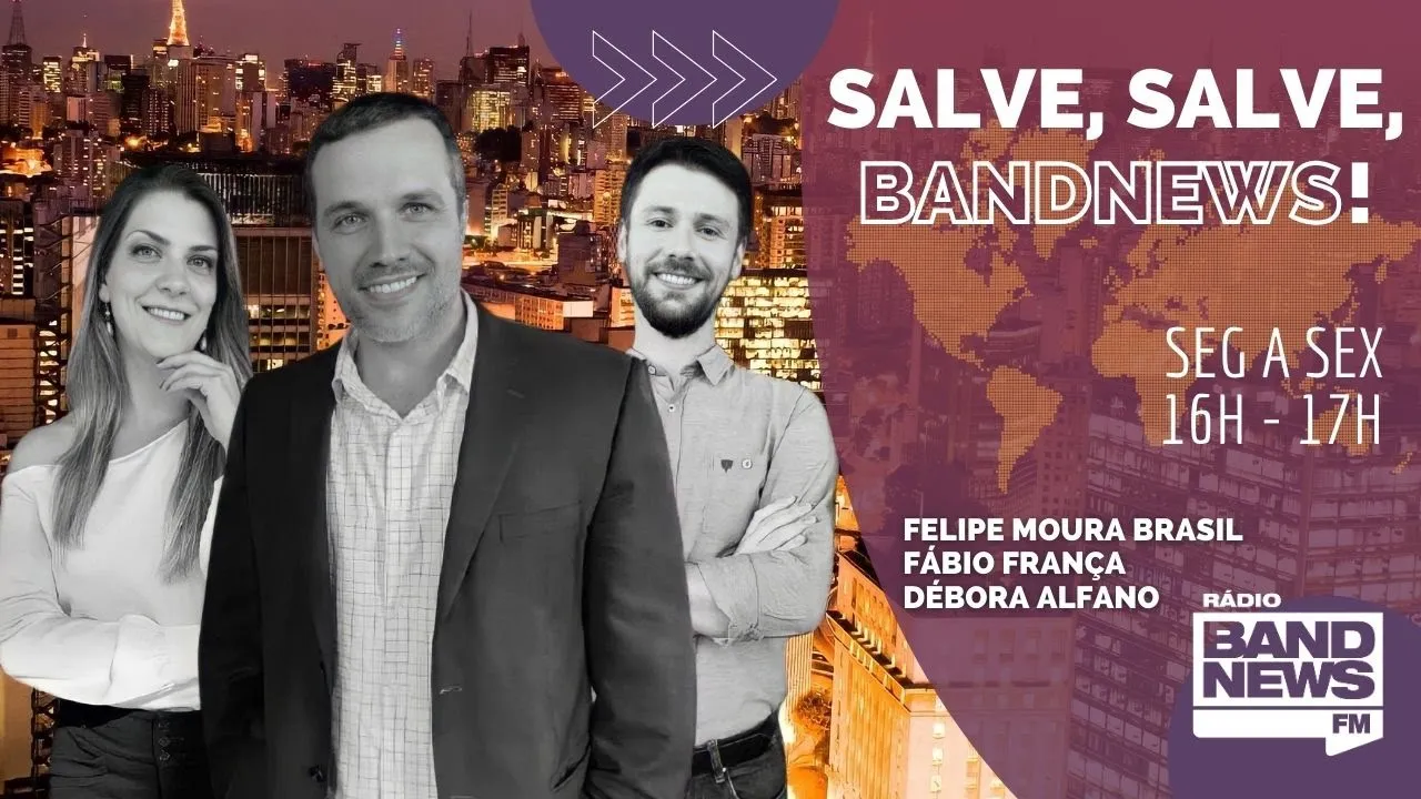 Felipe Moura Brasil estreia o Salve, Salve, BandNews! nesta segunda (22)